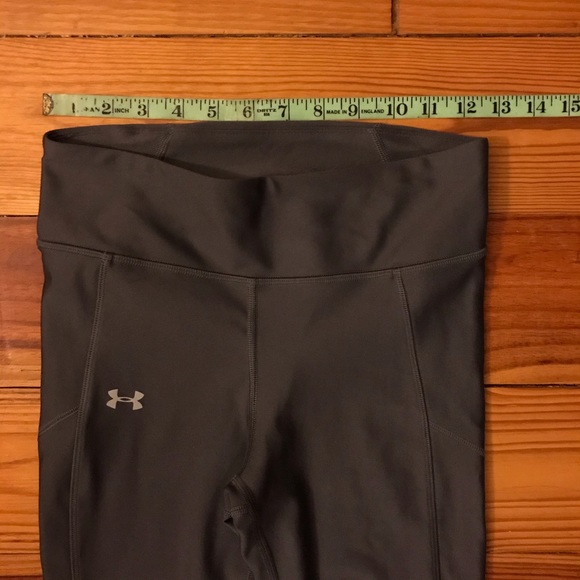 Under Armour Grey Capris Running Leggings, EUC, S - Picture 4 of 12